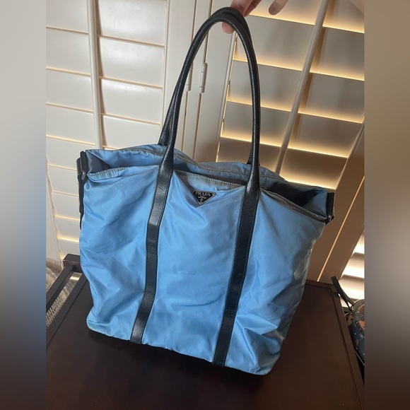 Nylon Prada Borsa 2way Tessuto Azzurro bag - Picture 1 of 13